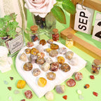 DUQGUHO Crazy Lace Agate Crystals Healing Crystal Stones Set Natural Crystals - Image 2