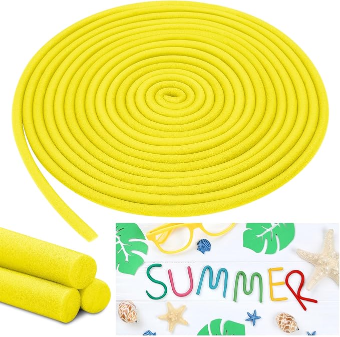 Frienda 5/8 Inch x 40 Ft Yellow Foam Noodles by Frienda