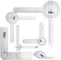 ASA TECHMED 6 Pcs 360° 12, 8 and 6 Inch Medical Spinal Goniometer Angle by ASATECHMED