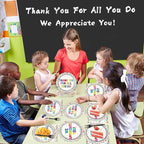 200pcs Thank You Plates Napkins We Appreciate You Paper Tableware Set Employee - Image 5