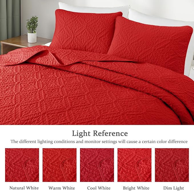 Exclusivo Mezcla Queen Quilt Bedding Set, Lightweight Soft Bedspreads Coverlets - Image 3