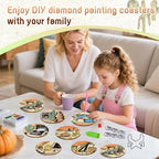 DOZEEZOP 8-Pack Diamond Art Coaster Kit - Image 8