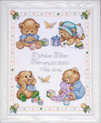 Baby Bears Sampler Counted Cross Stitch Kit by Design+Works+Crafts