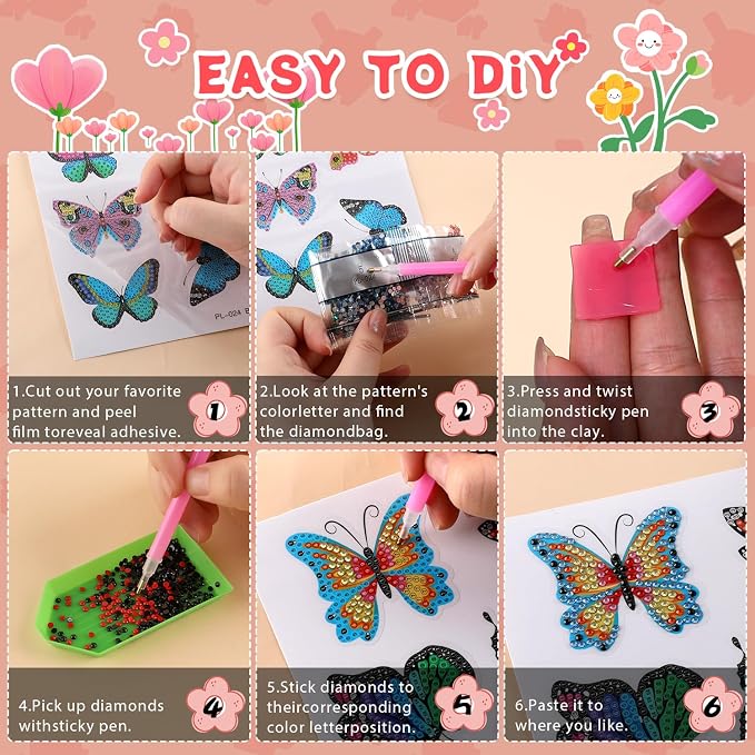 Labeol Diamond Art Kits for Kids Boys and Girls Ages 6-8-10-12 Easy to DIY - Image 5