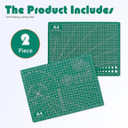 2 Packs Cutting Mats, A4 12'' x 9'' Double Sided Cutting Mat, Non-Slip 5 Layers - Image 3