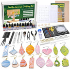 Leather Crafting Kit Leather Earrings Making Kit by Tikjiua