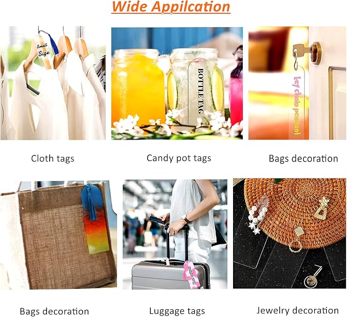 30Pcs Clear Acrylic Bookmark Blanks - Image 7