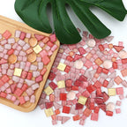 LITMIND Assorted Pink Irregular Crystal Mosaic Tiles, 9oz Value Pack - Image 3