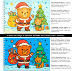 Fuxi Christmas Coloring Books for Ages 8-12, 60 Sheets Blank Sketchbook + 50 - Image 5