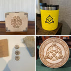 Runes Stencils for Painting on Wood Stones Reusable Celtic Border Ancient - Image 7