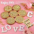 13000Pcs Flatback Pearls for Crafting, Bedazzling Bead for DIY Crafts Clothing - Image 3