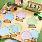 60pcs Winter Theme DIY Cutouts Snow Globe Bulletin Board Decoration Set - Image 4