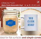 ORACAL 631 Matte Gentian Vinyl Durable Roll Easy to Weed Permanent Adhesive - Image 2