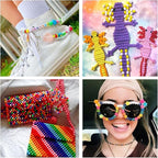 JULIMAIDONG 6500Pcs Pony Beads for Bracelets Making, 27 Colors Kandi Friendship - Image 6