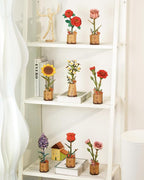 rowood 3D Puzzle Wooden Flower, DIY Artifical Flower Building Set Craft Kit - Image 6