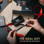Wordsworth & Black Fountain Pen Set, 18K Gilded Extra Fine Nib, Includes 24 - Image 3