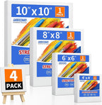 FIXSMITH Stretched Canvas for Painting, Pre-Primed Canvases Wood Framed Canvas by FIXSMITH