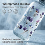 200 Pcs Dried Flower Stickers for Scrapbook Supplies, Pressed Flower Stickers - Image 8