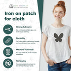 Iron on Patches for Clothes, 8 Pieces Patches for Cloth, 100% Cotton Fabric - Image 2