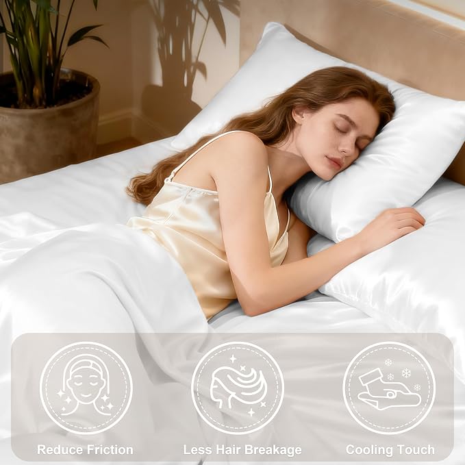 Love's cabin California King Satin Sheet Sets - Image 3