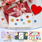 MECCANIXITY 180Pcs Glitter Foam Stickers 1 Inch Self-Adhesive Sparkly - Image 7