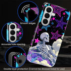 for Samsung Galaxy S26+ Case, Skull Star Collage Pattern Glossy 2 in 1 - Image 2