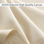 Canvas Fabric, Premium 10oz Natural Cotton Duck Canvas Fabric 62'' Wide - Image 2