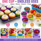 Cupcake Liners - Reusable Silicone Cupcake Baking Cups - Non-Stick Baking - Image 4