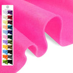 Hot Pink Soft Felt Fabric Sheet 36" x 36", 1.6mm Thick, Premium Craft Felt by Grainear