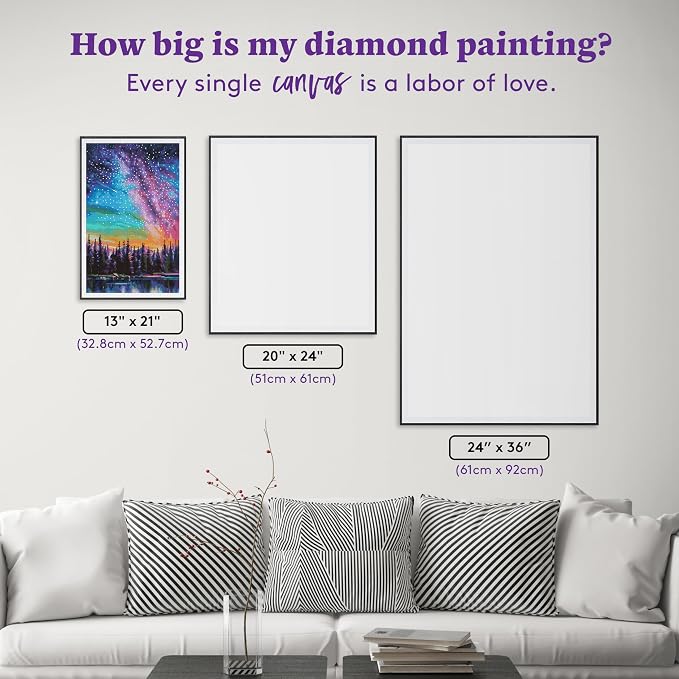 DIAMOND ART CLUB Violet Persuasion Diamond Painting Kit, Fun DIY Crafts - Image 4