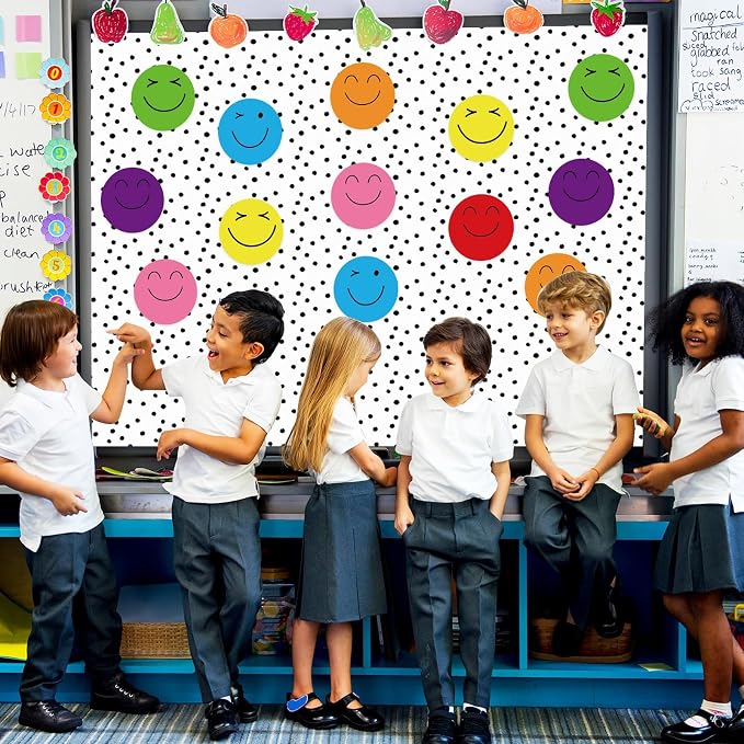 Qyeahkj Black Dot Bulletin Board Paper Roll Black Polka Dot Bulletin Board - Image 6