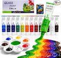 Acrylic Glass Paint Kit Transparent Stained Glass Paint by iMustech
