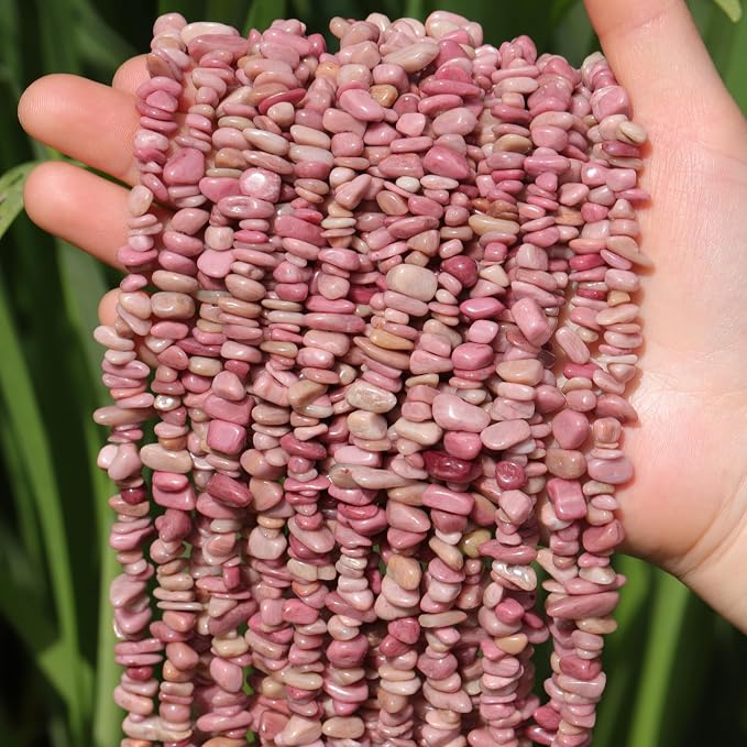 400pcs Natural Chip Stone Beads - Image 5