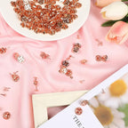 JANYUN 120 Pairs Butterfly Clutch Tie Tacks Pin Back Metal Locking | Rose Gold - Image 3