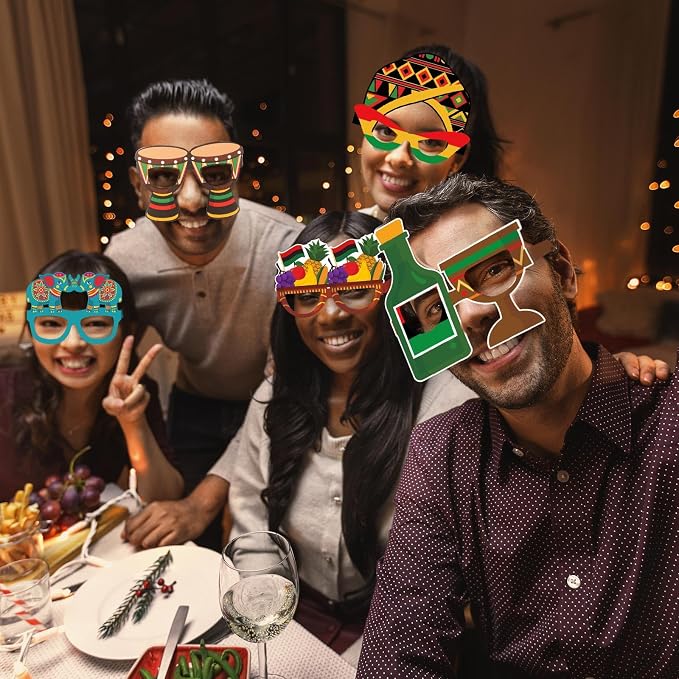 Pajean 36 Pcs Kwanzaa Party Favor Packs Decoration Kwanzaa Photo Props Paper - Image 5