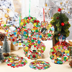 Hollowfly 48 Sets Christmas Wreath Craft Kits - Image 5