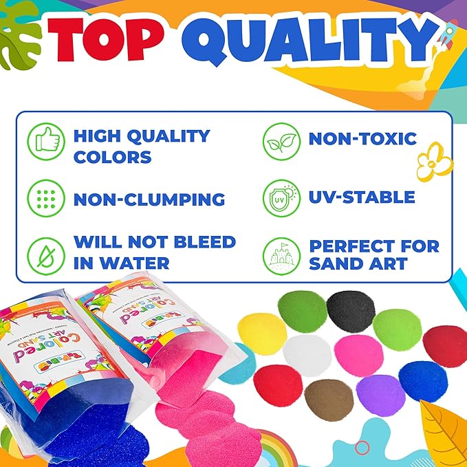 Sand Art Sand, Colored Sands Bulk, Delightful Sands Art Fun - Image 7