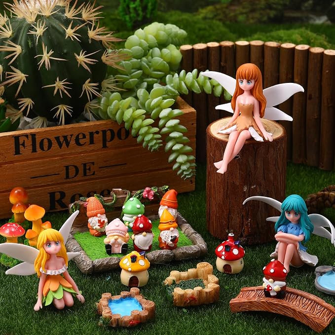 29Pcs Fairy Garden Accessories, Miniature Garden Ornaments Landscape - Image 6