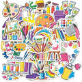 50 Pcs Cute Art Painting Supply Stickers by Unknown