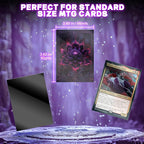 MTG Card Sleeves 100CT, Matte Art Card Sleeves, Matte Back & Clear Front - Image 2