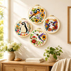 Zhenqing 4 Pack Bird Cross Stitch Kit - Image 2
