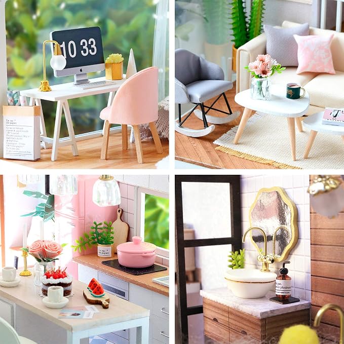 Spilay DIY Miniature House Kit for Adults, Miniature Dollhouse Kit | - Image 5