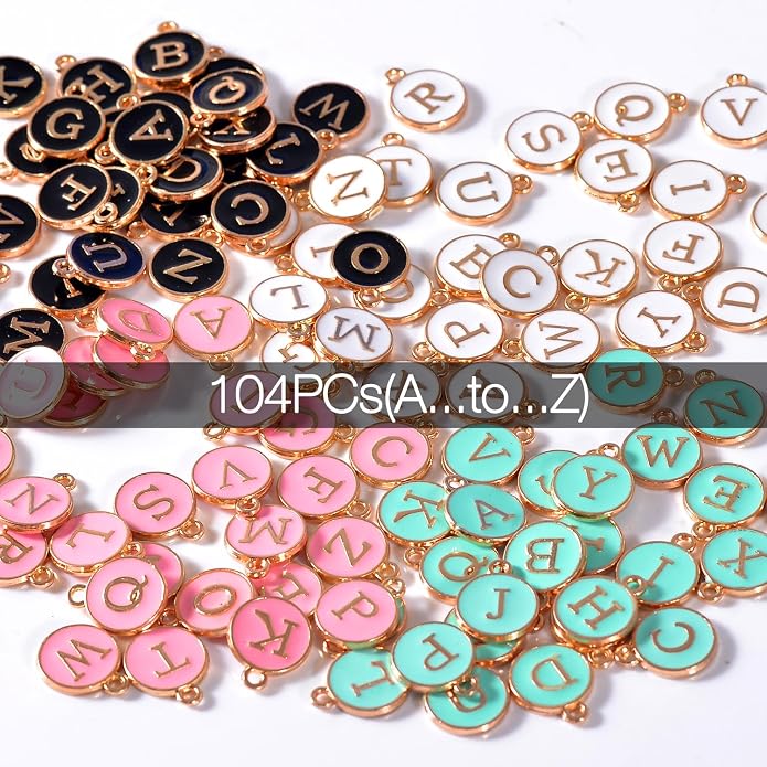 Bulk Gold Enamel Charms for Jewelry Making, Colorful Metal Charms Pendant for - Image 2