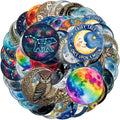 50PCS Transparent Moon & Space Stickers, Waterproof PET Celestial Decals by Unknown