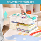 Vtopmart 24 QT Clear Plastic Craft Organizer - Image 4