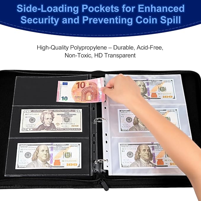 Currency Album with 180 Pockets - Image 2