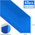 40 Pcs Navy Blue Felt Fabric Sheet 8" x 12" Assorted Color Felt Fabric Sheets - Image 2