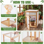Bucherry Wooden Butterfly Habitat Cage Kit Monarch Caterpillar Enclosure - Image 3