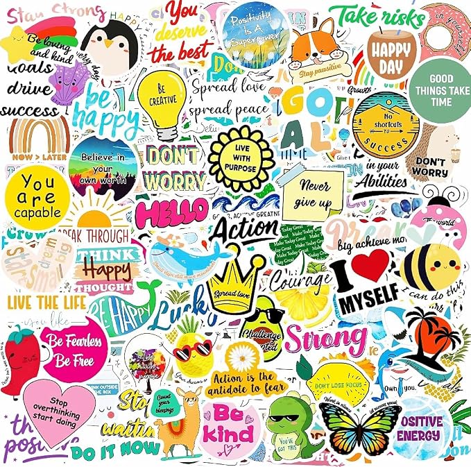 300PCS Cute Inspirational Stickers by Yodeeni
