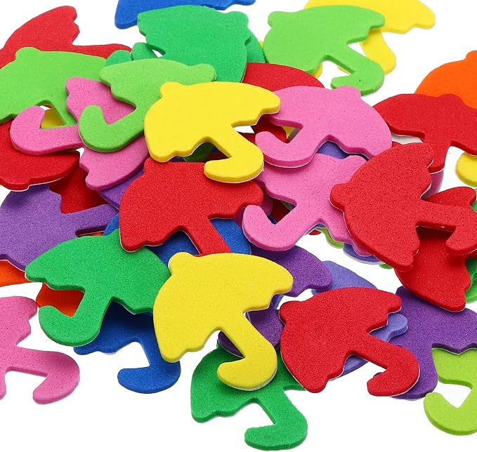 PATIKIL Foam Stickers, 8 Pack 384Pcs EVA Self Adhesive Foam Shape Sticker Craft by PATIKIL